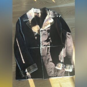 Wilson’s Leather Company Brown Shearling Coat Size L